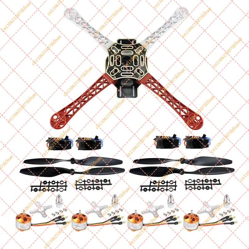 Drone Kit Octocopter - 450mm F450 4軸ドローンフレームキット、A2212 1000KVブラシレスモーター、30A 2-3S ESC、13T