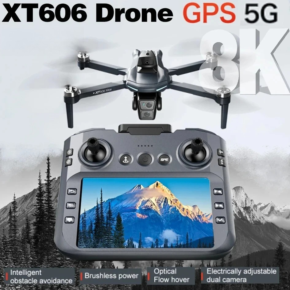 オリジナルXT606ドローン プロフェッショナル 8K HD - Drone Kit Professional のレビューと価格
