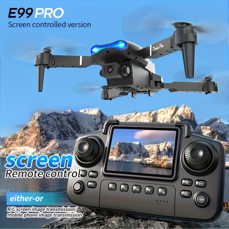 E99 PRO MAX：デュアルHDカメラ、画面付きリモコン - Drone Kit Octocopter のレビューと価格